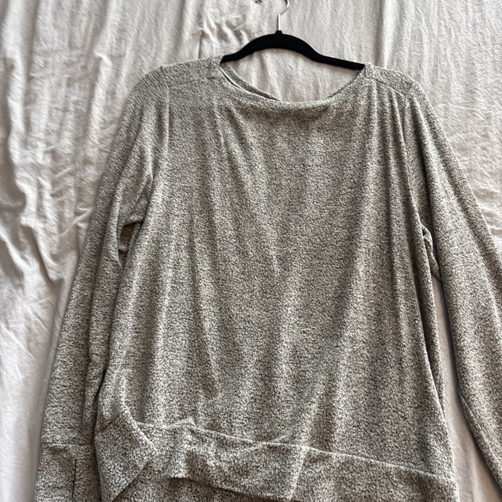 Champion Women's Heather Gray Long Sleeve Top